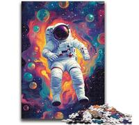 1000 Pieces Jigsaw Puzzle For Adults Teens Space Astronaut Puzzles for Teenagers,Stress Reliever Staycation Kill Time Enhance Love between Couples (38x26cm)