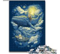 1000 Pieces Jigsaw Puzzle For Adults Teens Space Whale, for 14+ Challenging Game As A Gift for The Whole Family And Friends (Size50x75cm)