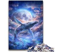 1000 Pieces Jigsaw Puzzle for Adults& Teens Space Whale for Educational Game Challenge Toy Unique Home Decor And Gifts 26x38cm