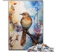 1000 Pieces Jigsaw Puzzle for Adults& Teens Sparrow on The Tree, Learning Educational for Is Ideal As A Gift for The Whole Family (Size50x75cm)