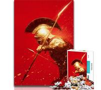 1000 Pieces Jigsaw Puzzle For Adults Teens Spartan Warrior Painting,Learning Educational Toys Family Games Unique Birthday And Gifts (75x50cm)