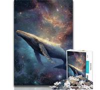 1000 Pieces Jigsaw Puzzle for Adults& Teens Spiritual Whale 1000 Pieces for Adults,Birthday Present, Gifts, Wall Art for Age 14 Years Up (size 38x26cm)