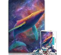 1000 Pieces Jigsaw Puzzle for Adults& Teens Spiritual Whale,Challenging To Complete But Fun And Humorous Unique Birthday And Gifts (75x50cm)