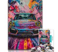 1000 Pieces Jigsaw Puzzle for Adults& Teens Sports Car Graffiti,Educational Games Home Decoration for Is Ideal As A Gift for The Whole Family 75x50cm