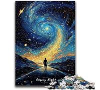 1000 Pieces Jigsaw Puzzle for Adults& Teens Starry Night 1000 Piece Puzzle,Birthday Present, Gifts, Wall Art for Ages 14+ (26x38cm)