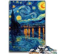 1000 Pieces Jigsaw Puzzle for Adults& Teens Starry Sky Boat Game Toys Every Piece Is Unique - Challenging Family Fun Game 50x75cm