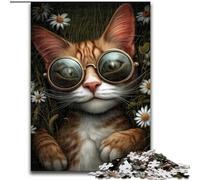 1000 Pieces Jigsaw Puzzle For Adults Teens Steampunk Cat,Educational Games Home Decoration Educational Game for Birthday,Chrismas 38x26cm