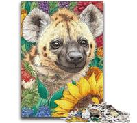1000 Pieces Jigsaw Puzzle for Adults& Teens Sunflower Hyena 1000 Piece Jigsaw,Fun Activity for Home, Rainy Days Toys, Birthday Gifts (26x38cm)