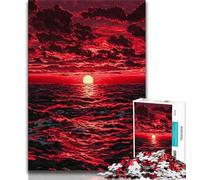 1000 Pieces Jigsaw Puzzle for Adults& Teens Sunset at Sea Puzzles for Adults,for Challenging Toy Game And Family Play (size 75x50cm)