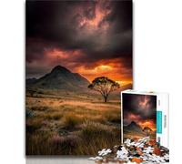 1000 Pieces Jigsaw Puzzle For Adults Teens Sunset Landscape,Brain Intelligence Challenge Addictive Toys Birthday Present,Gifts,Wall Art (75x50cm)