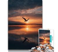 1000 Pieces Jigsaw Puzzle For Adults Teens Sunset Landscape,Decompressing Intellectual Educational Toy Is Ideal As Gifts for The Whole Family (38x26cm)