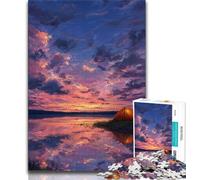 1000 Pieces Jigsaw Puzzle For Adults Teens Sunset Landscape,Toys Educational Games Stress Relieving Great Gifts And Toys (75x50cm)
