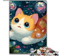 1000 Pieces Jigsaw Puzzle for Adults& Teens Swimming Cat, Educational Toys Is Ideal As A Gift for The Whole Family (size 26x38cm)