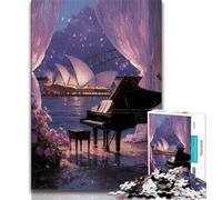 1000 Pieces Jigsaw Puzzle For Adults Teens Sydney Opera House Adult Jigsaw,Challenging Game Toys Wall Decoration Unique Birthday And Xmas Gifts 26x38cm