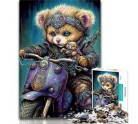 1000 Pieces Jigsaw Puzzle for Adults& Teens Teddy Bear Teenager Puzzles,Educational Games Home Decoration Suitable for Desktop Decoration (size 75x50cm)