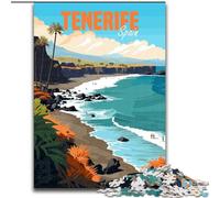 1000 Pieces Jigsaw Puzzle for Adults& Teens Tenerife Spain,Educational Games Home Decoration for Is Ideal As A Gift for The Whole Family 38x26cm