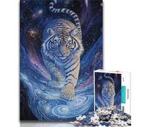 1000 Pieces Jigsaw Puzzle for Adults& Teens The Celestial Tiger Teenager Puzzles,Educational Games Home Decoration Suitable for Desktop Decoration (size 75x50cm)