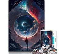 1000 Pieces Jigsaw Puzzle for Adults& Teens The Door to The Unknown Puzzles for Adults,Unique Birthday And Gifts for And Age 14 Years Up (size 75x50cm)