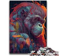 1000 Pieces Jigsaw Puzzle for Adults& Teens The Wise Urang Utan Learning Educational Toy for Is Ideal As A Gift for The Whole Family 26x38cm