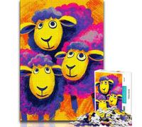 1000 Pieces Jigsaw Puzzle for Adults& Teens Three Sheep,Educational Games Home Decoration Is Ideal As A Gift for The Whole Family (38x26cm)