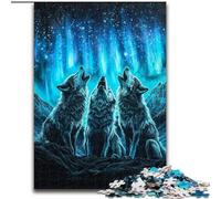 1000 Pieces Jigsaw Puzzle For Adults Teens Three Wolves, Toys Educational Games Stress Relieving Unique Home Decor And Gifts (size 50x75cm)