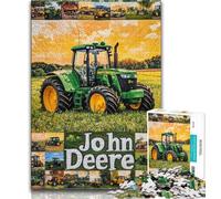 1000 Pieces Jigsaw Puzzle for Adults& Teens Tractor Collage, Challenging To Complete But Fun And Humorous,A Work of Art for Age 14 38x26cm