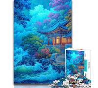 1000 Pieces Jigsaw Puzzle For Adults Teens Traditional Korean Palace Towers 1000 Piece Puzzle,Educational Games Home Decoration Suitable for Desktop Decoration 50x75cm