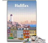1000 Pieces Jigsaw Puzzle For Adults Teens Travel to Halifax, Educational Games Home Decoration Is Ideal As A Gift for The Whole Family 75x100cm