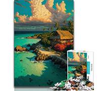 1000 Pieces Jigsaw Puzzle for Adults& Teens Tropical Beach Puzzles for Adults,Unique Birthday And Gifts for And Age 14 Years Up (size 38x26cm)