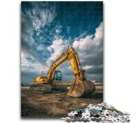 1000 Pieces Jigsaw Puzzle For Adults Teens Truck Excavator Puzzles for Teenagers,Stress Reliever Staycation Kill Time Enhance Love between Couples (38x26cm)