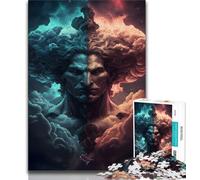 1000 Pieces Jigsaw Puzzle for Adults& Teens Twin Cloud Gemini 1000 Piece Jigsaw,for Educational Game Challenge Toy Deal As Gifts for The Whole Family (size 38x26cm)