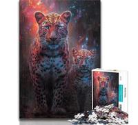 1000 Pieces Jigsaw Puzzle for Adults& Teens Two Leopards,Stress Reliever Staycation Kill Time Wishlist with Santa Claus (38x26cm)