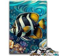 1000 Pieces Jigsaw Puzzle for Adults& Teens Undersea Fish Learning Educational Toy for Is Ideal As A Gift for The Whole Family 50x75cm