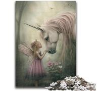 1000 Pieces Jigsaw Puzzle for Adults& Teens Unicorn Girl Adult Jigsaw,Stress Reliever Difficult Challenge Secret Santa Gifts (50x75cm)