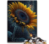 1000 Pieces Jigsaw Puzzle For Adults Teens Universe Sunflower Learning Educational Toys Fun at Home Activities, Birthday Present,Travel Gifts 50x75cm