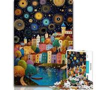 1000 Pieces Jigsaw Puzzle for Adults& Teens Urban Landscape Art,Educational Games Home Decoration Is Ideal As A Gift for The Whole Family (75x50cm)