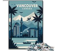 1000 Pieces Jigsaw Puzzle For Adults Teens Vancouver Canada Travel, Educational Games Home Decoration Is Ideal As A Gift for The Whole Family 50x75cm