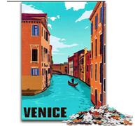 1000 Pieces Jigsaw Puzzle for Adults& Teens Venice Italy Travel Art Decompressing Intellectual Educational Toy Secret Santa Gifts (26x38cm) 1000pcs