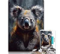 1000 Pieces Jigsaw Puzzle for Adults& Teens Vibrant Koala Oil Painting Puzzles for Teenagers,Secret Santa Gifts for Age 14 Years Up 75x50cm