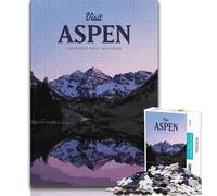 1000 Pieces Jigsaw Puzzle For Adults Teens Visit Aspen,Help The Brain Exercise Addictive Toys to Cultivate Patience Wall Decoration (75x50cm)