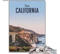 1000 Pieces Jigsaw Puzzle For Adults Teens Visit California, Educational Games Home Decoration Is Ideal As A Gift for The Whole Family 50x75cm