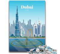 1000 Pieces Jigsaw Puzzle For Adults Teens Visit Dubai Teenager Jigsaw,Classic Educational Games Beautiful Decoration (50x75cm)