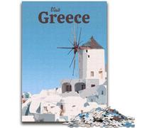 1000 Pieces Jigsaw Puzzle For Adults Teens Visit Greece Help The Brain Exercise Addictive Toys to Cultivate Patience Artists Collection, Fine Art (size 38x52cm)