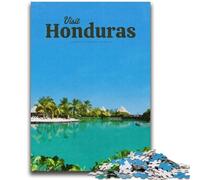 1000 Pieces Jigsaw Puzzle for Adults& Teens Visit Honduras 1000 Pieces for Adults,Fun Activity for Home, Rainy Days Toys, Birthday Gifts (26x38cm)