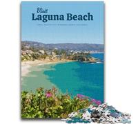 1000 Pieces Jigsaw Puzzle For Adults Teens Visit Laguna Beach Help The Brain Exercise Addictive Toys to Cultivate Patience Artists Collection, Fine Art (size 50x75cm)