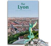 1000 Pieces Jigsaw Puzzle for Adults& Teens Visit Lyon Educational Stress Relief Toy Parent-child Interaction for And Age 14 (size 38x26cm)