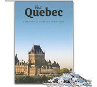 1000 Pieces Jigsaw Puzzle for Adults& Teens Visit Quebec Decompressing Intellectual Educational Toy Secret Santa Gifts (26x38cm) 1000pcs