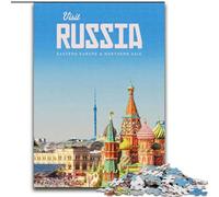 1000 Pieces Jigsaw Puzzle For Adults Teens Visit Russia,Learning Educational Toys Family Games Unique Birthday And Gifts 38x26cm