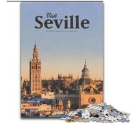 1000 Pieces Jigsaw Puzzle for Adults& Teens Visit Seville,Help The Brain Exercise Addictive Toys to Cultivate Patience Perfect Decoration 50x75cm