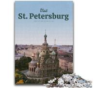 1000 Pieces Jigsaw Puzzle For Adults Teens Visit St Petersburg Educational Game Challenge Toy Wall Decoration Unique Birthday And Xmas Gifts (size 38x26cm)
